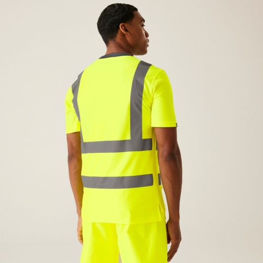 Regatta Pro Yellow Hi-Vis UV T-Shirt TRS270 - Workwear.co.uk