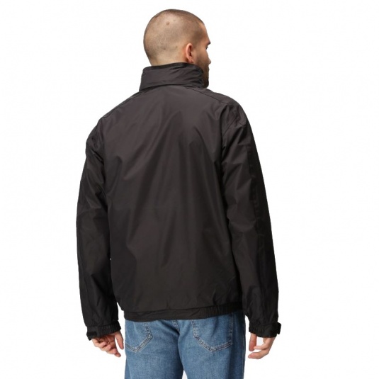 Regatta Professional Men's Dover Waterproof Fleece-Lined Bomber Jacket  (Black/Ash)