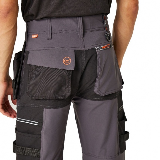 Pantaloni Uomo Regatta Professional Infiltrate - Elasticizzati, Softshell, Idrorepellenti, Con Tasche Per Ginocchiere