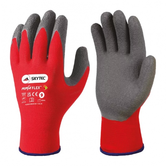 Skytec Ninja Flex Latex Lightweight Work Gloves Workwear.co.uk