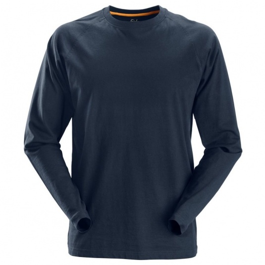 Snickers 2410 AllRoundWork Navy Long Sleeved T-Shirt