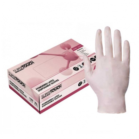 Supertouch Powdered Latex Gloves Industrial Grade 1050