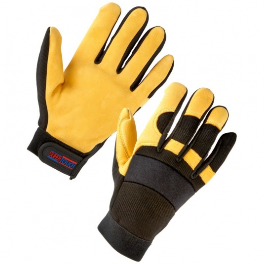 Supertouch 2434 Leather Mechanic Work Gloves