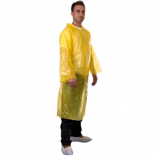 Supertouch Disposable PE Visitor Coat (Pack of 10) Workwear.co.uk