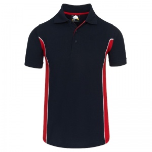 Orn Clothing 1180 Silverswift Two Tone Polo Shirt (Navy/Red)