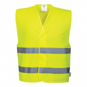 Portwest C474 Hi-Vis Yellow Two Band Vests (Pack of 100)