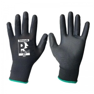 Predator Jet Black PUPL PU-Coated High-Dexterity Handling Gloves