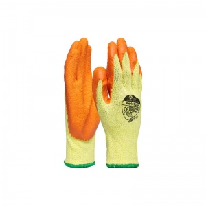 Polyco Matrix S Grip Orange Polycotton Seamless Gloves 500-MAT