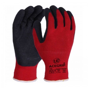 UCi AceGrip Red General Purpose Lightweight Latex-Coated Gloves