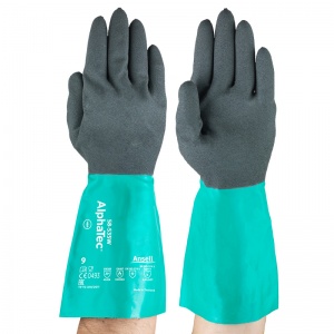 Ansell AlphaTec 58-535W Nylon Chemical Grip Gauntlets