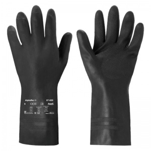 Ansell Extra 87-950 Chlorinated Chemical Latex Gloves