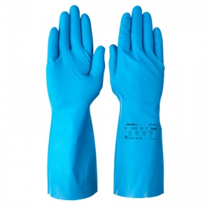 Ansell VersaTouch 37-510 Blue Nitrile Diamond Grip Gauntlets