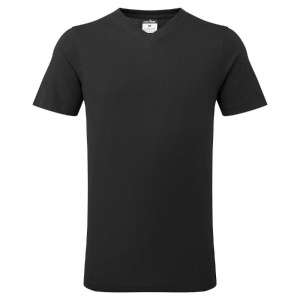 Portwest B197 V-Neck Cotton T-Shirt (Black)