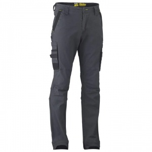Bisley Flx & Move Charcoal Stretch Utility Cargo Trousers (Short)