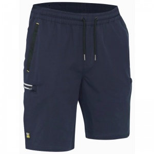 Bisley Flx & Move Stretch Elastic Waist Cargo Shorts (Navy)