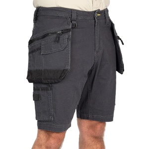 Bisley Flx & Move Stretch Utility Shorts with Holster Pockets (Charcoal)