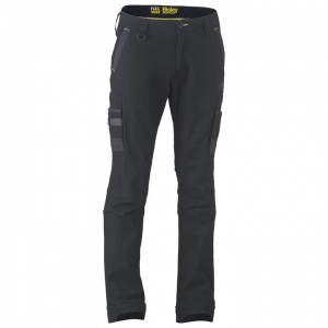 Bisley Flx & Move Black Stretch Utility Cargo Trousers (Short)