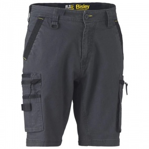 Bisley Flx & Move Stretch Utility Cargo Shorts (Charcoal)