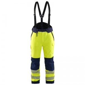 Blaklader Workwear 1875 Class 2 Winter Hi-Vis Trousers (Hi-Vis Yellow/Navy)