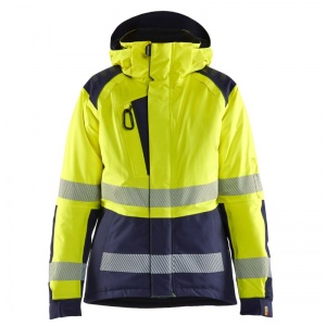 Blaklader Workwear 4456 Women's Class 2 Winter Hi-Vis Jacket (Hi-Vis Yellow/Navy)