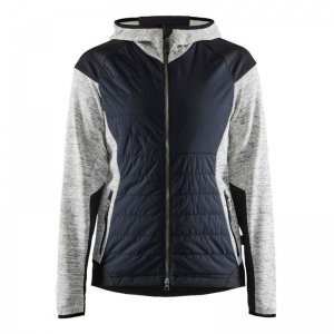 Blaklader Workwear 5931 Women's Hybrid Jacket with Hood (Grey Melange/Black)