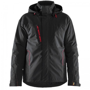 Blaklader Workwear Lightweight Lined Men's Waterproof Winter Work Jacket (Black/Red)