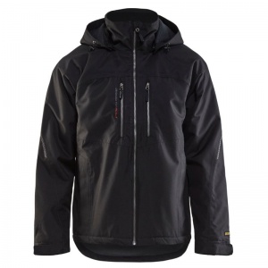 Blaklader Workwear Men's Lightweight Wind and Waterproof Work Jacket (Black)