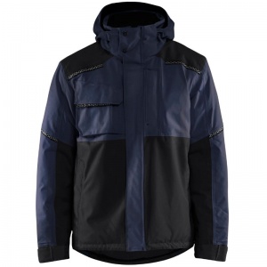 Blaklader Workwear Reflective Men's Winter Work Jacket (Dark Navy/Black)