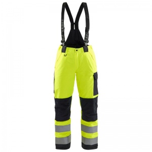 Blaklader Workwear Waterproof Women's Hi-Vis Trousers (Yellow/Black)