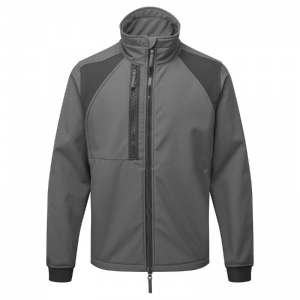 Portwest CD870 WX2 Eco Softshell Fleece-Lined Water-Resistant Technical Jacket (Metal Grey)