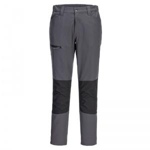 Portwest CD886 WX2 Eco Active 4-Way Stretch Slim-Fit Work Trousers (Metal Grey)