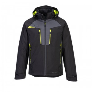 Portwest DX465 3-in-1 Waterproof and Windproof Jacket with Detachable Inner Jacket (Black)