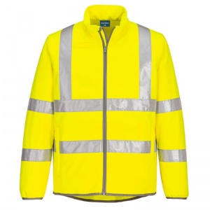 Portwest EC24 Eco-Conscious Fleece-Lined Hi-Vis Softshell Jacket (Yellow)