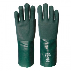 UCi Green 14'' Double Dipped PVC Gauntlet Gloves V335