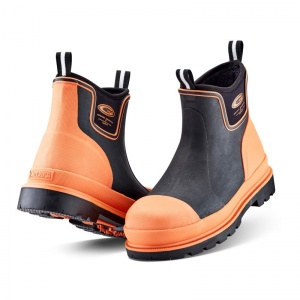 Grubs Ceramic Driver 5.0 Waterproof Metal-Free Safety Ankle Boots (Orange/Black)