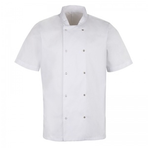 Alexandra Workwear Essential Short Sleeve Chef Jacket