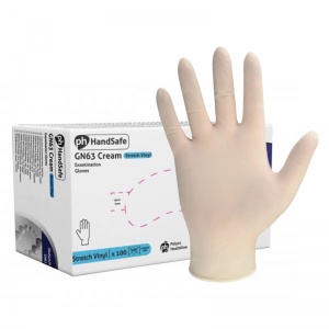 Hand Safe GN63 Stretch Vinyl Disposable Examination Gloves