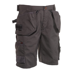 Herock Pallas Bermuda Water-Resistant Work Shorts with Fixed Nail Pockets (Grey)