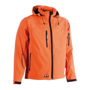 Herock Poseidon Waterproof Soft Shell Work Jacket with Hood (Orange)