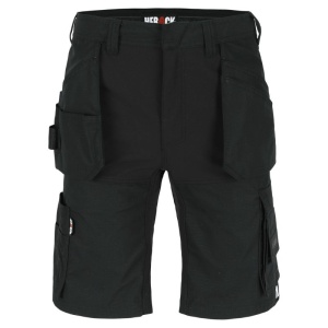 Herock Speri 4-Way Stretch Bermuda Work Shorts with Fixed Nail Pockets (Black)
