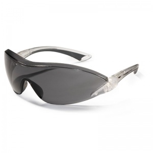 JSP Falcon Smoke-Tinted Frameless Anti-Scratch/Fog Safety Glasses