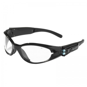 JSP Matrix Anti-Scratch/Fog Clear Safety Glasses with LED Temples