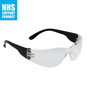 JSP Junior Stealth 7000 Safety Glasses with Clear Hard Coated Lens