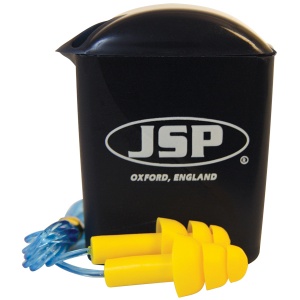 JSP Maxfit Pro Reusable Ear Plugs with Cord (Pack of 100 Pairs)
