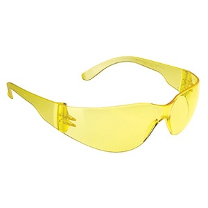 JSP Stealth 7000 Safety Glasses with Amber Anti-Scratch Lens