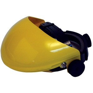 JSP Invincible Face Shield Yellow Brow Guard and Harness