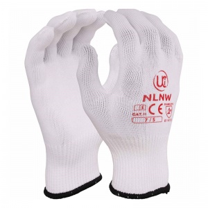 UCi White Knitted Nylon Gloves NLNW