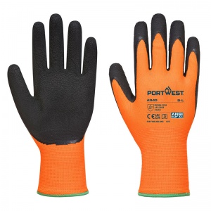 Portwest Hi-Vis Orange and Black Grip Work Gloves A340OR