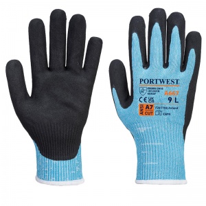 Portwest A667 Claymore AHR Nitrile-Coated Cut Level F Gloves