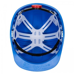 Portwest PS62 Expertline Industrial Ventilated Work Safety Helmet with Wheel Ratchet (Royal Blue)